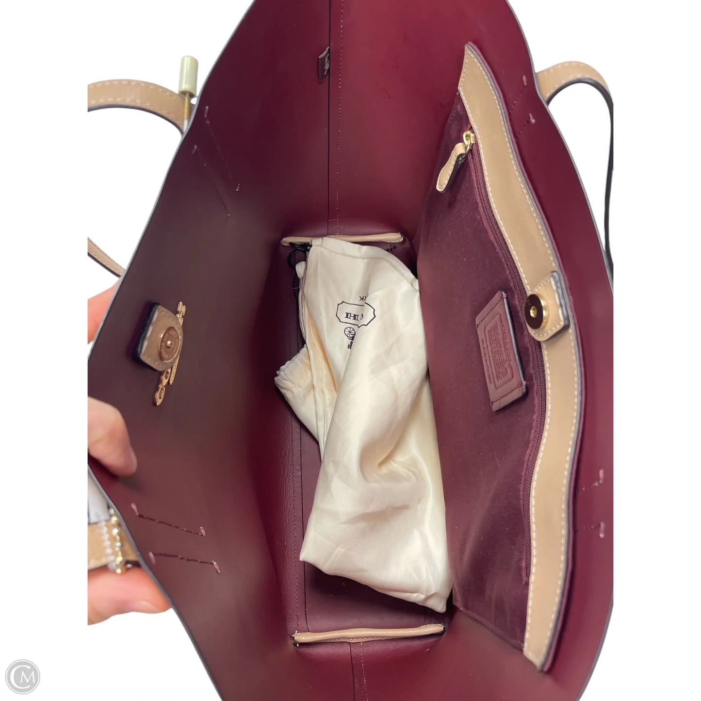 Handbag Designer By Coach, Size: Large