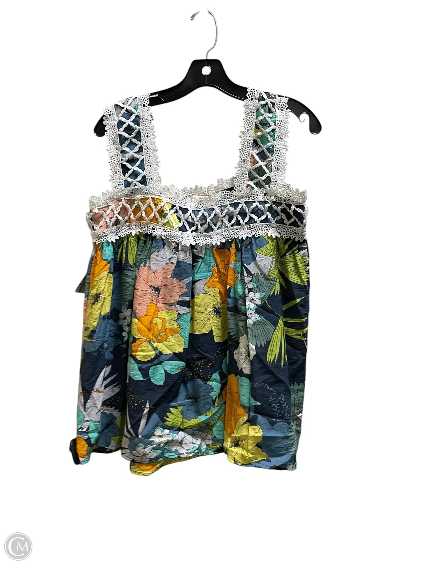 Top Sleeveless By Clothes Mentor In Floral Print, Size: S