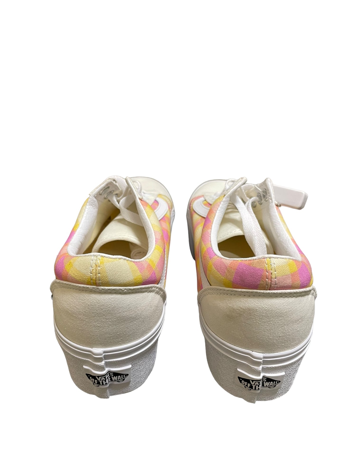 Shoes Sneakers By Vans In Cream, Size: 7.5