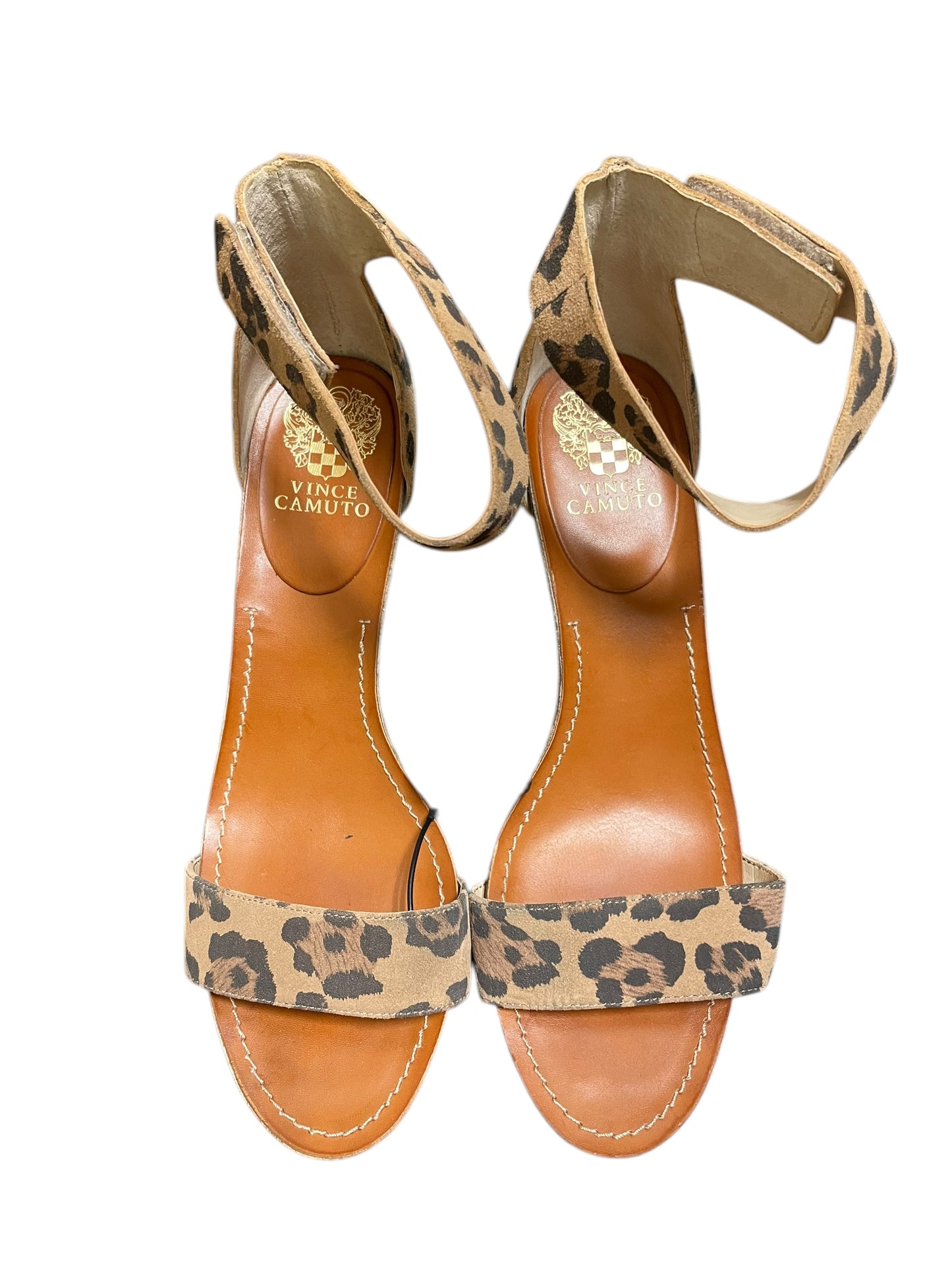 Shoes Heels Kitten By Vince Camuto In Animal Print, Size: 10