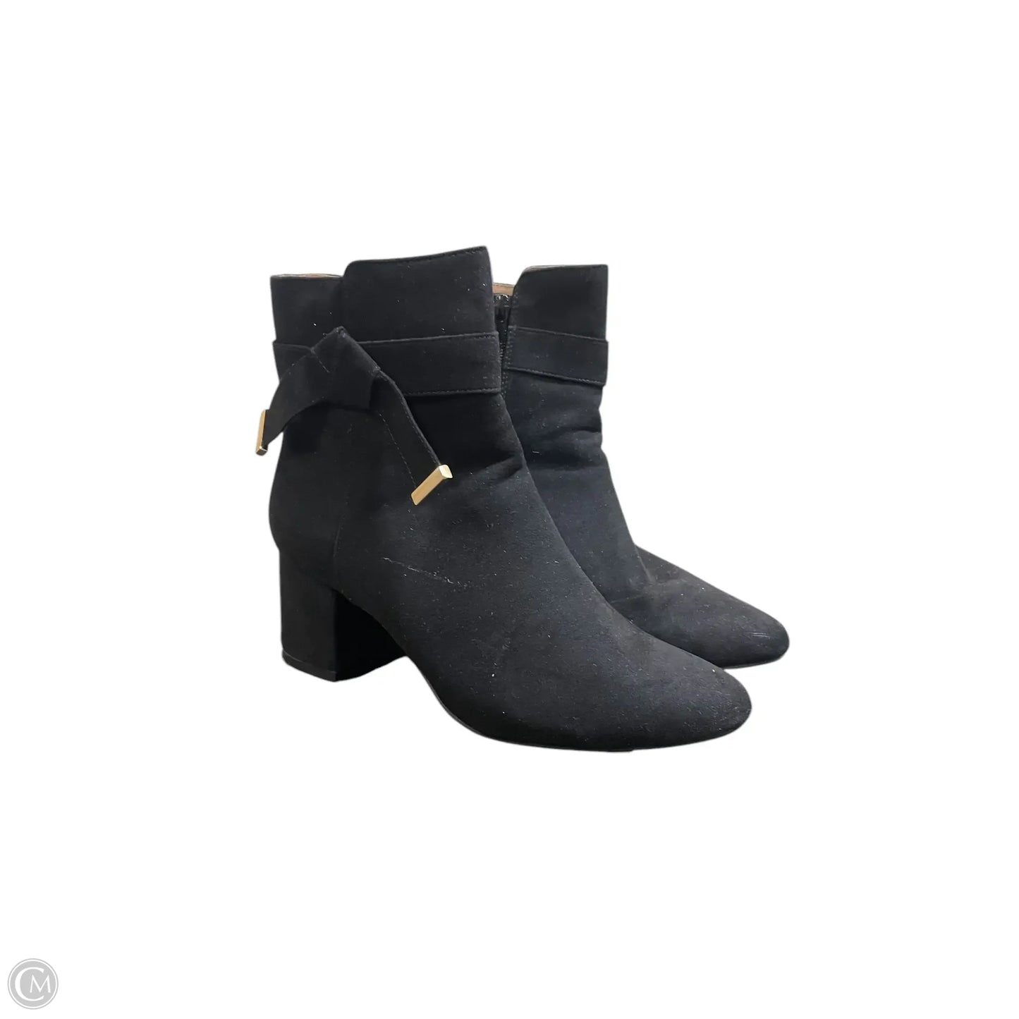 Boots Ankle Heels By Avon In Black, Size: 7
