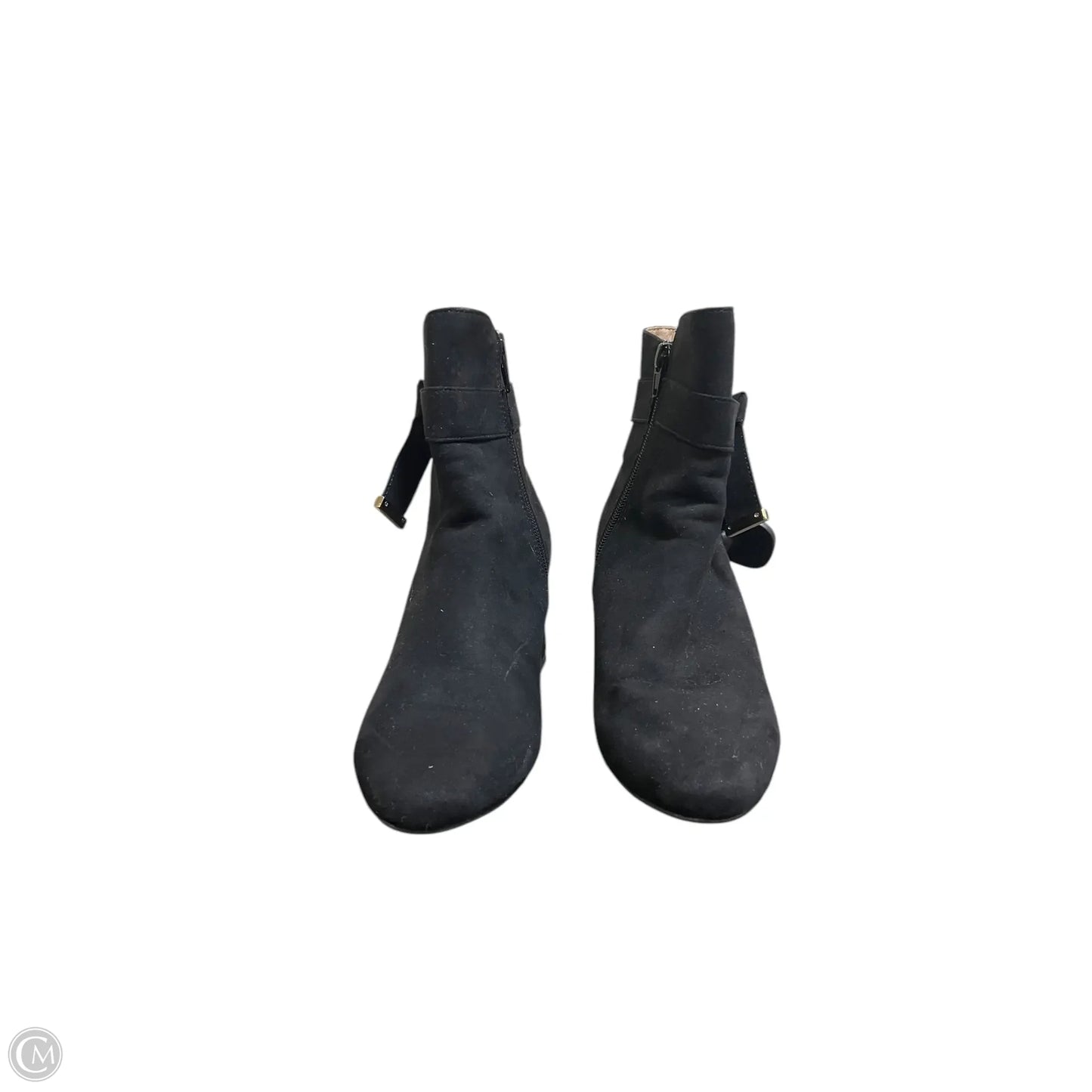 Boots Ankle Heels By Avon In Black, Size: 7