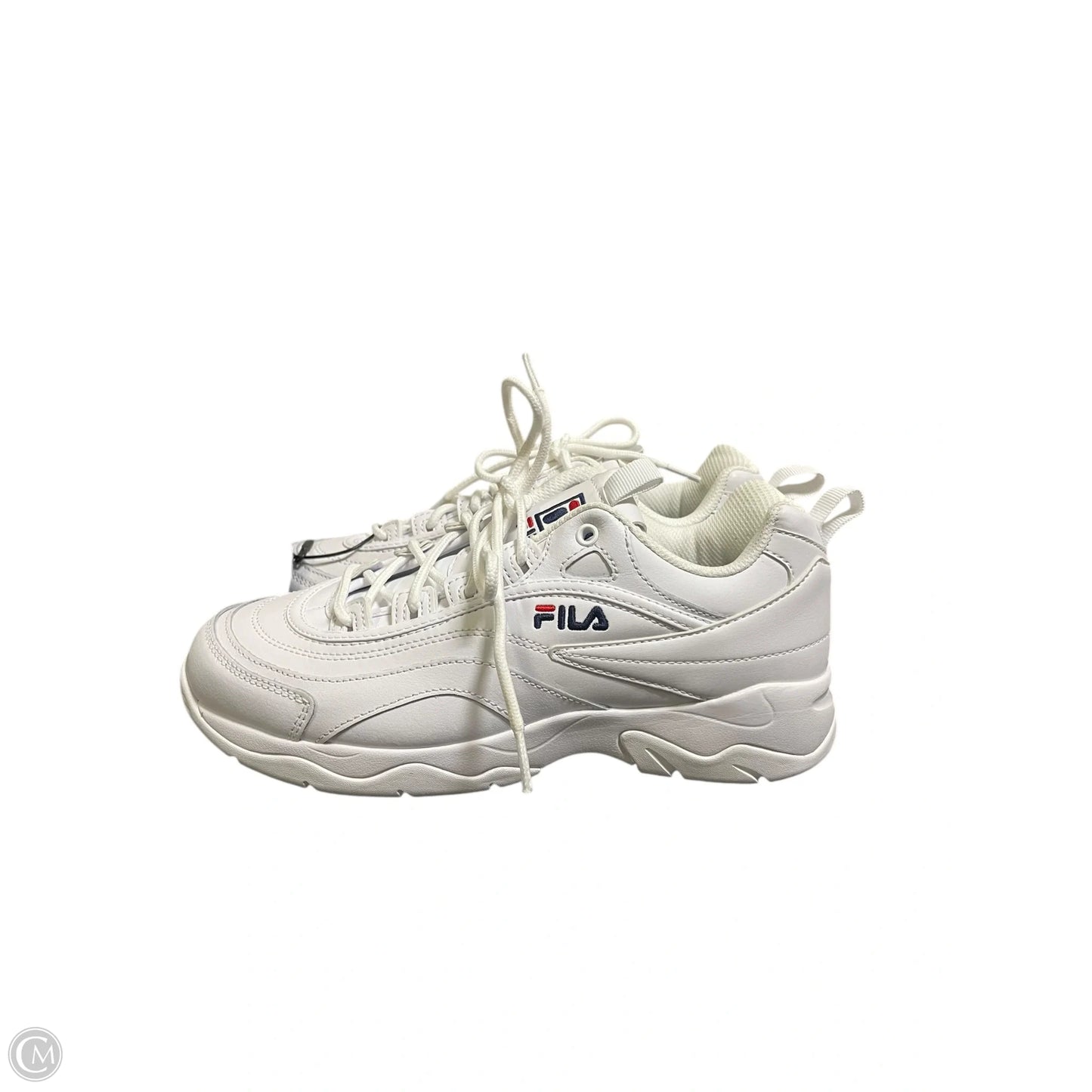 Shoes Athletic By Fila In White, Size: 8.5