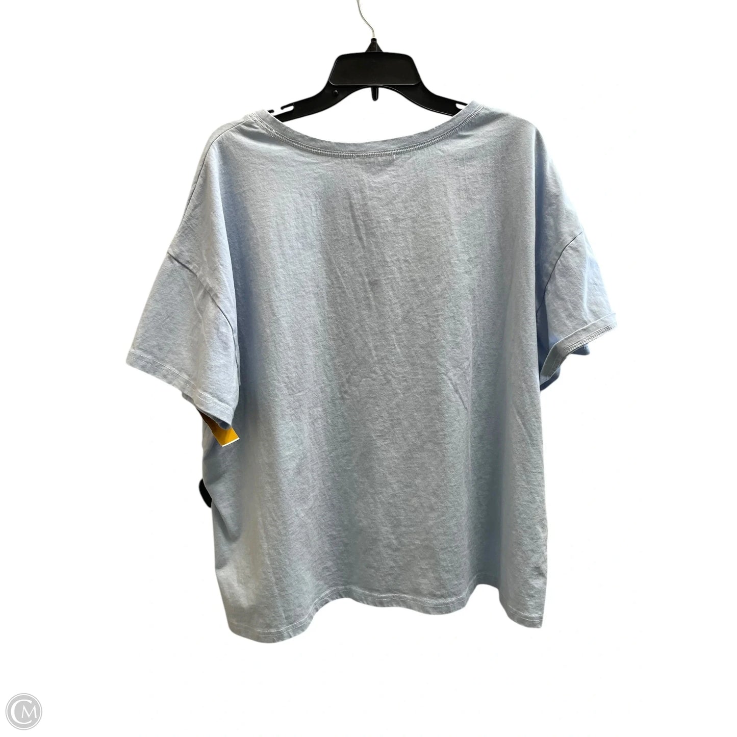 Top Short Sleeve By Peach Love Cream California In Blue, Size: L