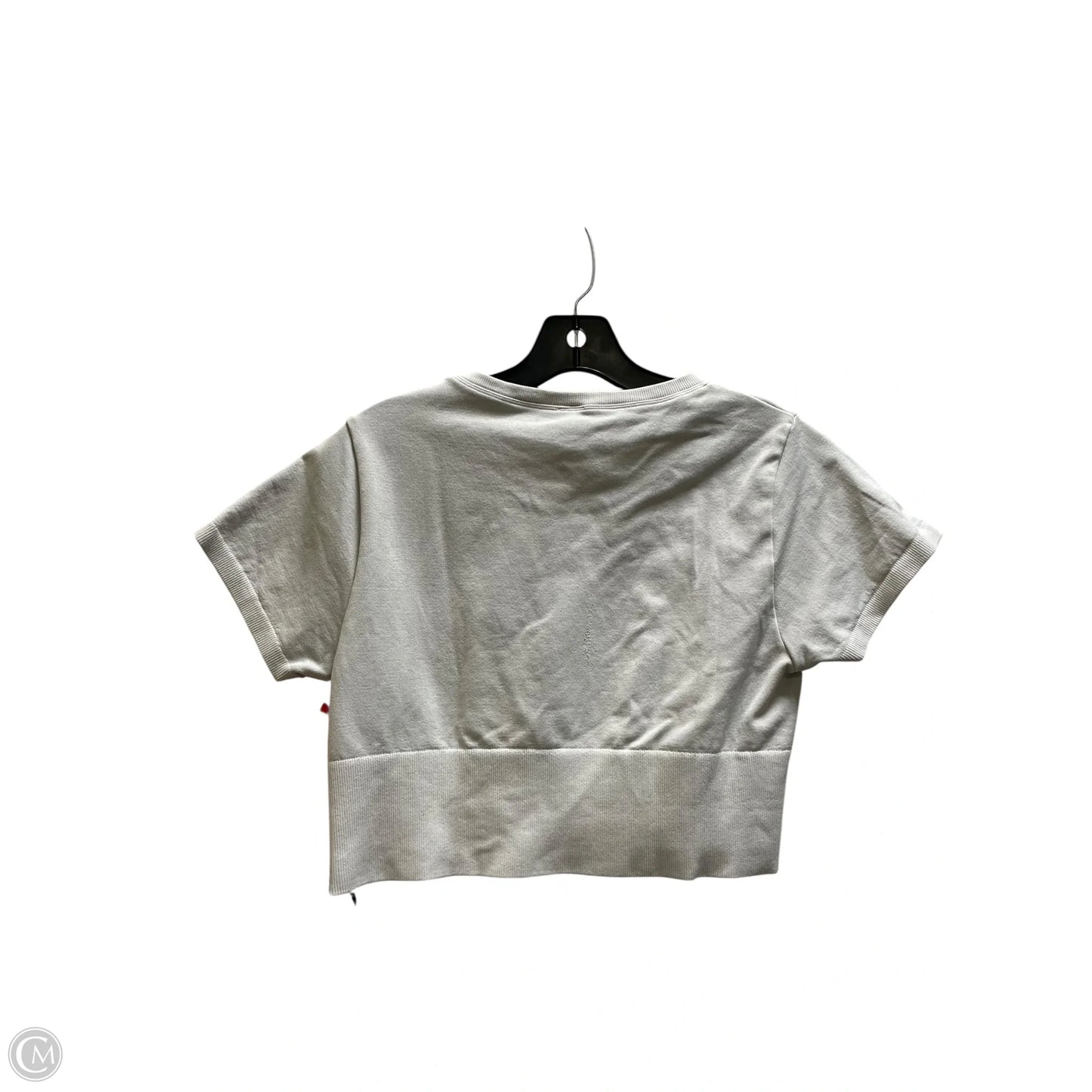 Athletic Top Short Sleeve By Aerie In White, Size: L