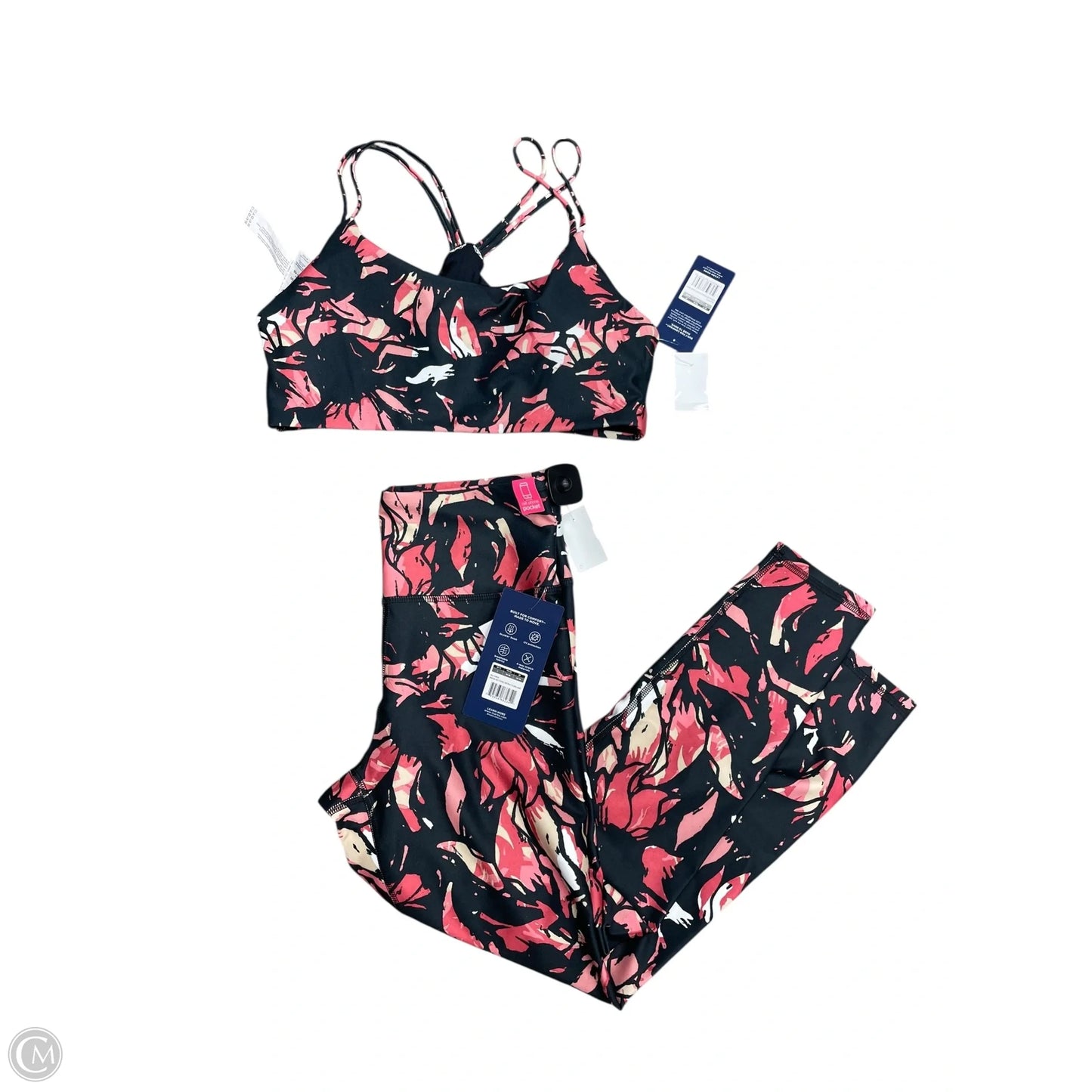 Athletic Pants 2pc By Marika In Floral Print, Size: Xl
