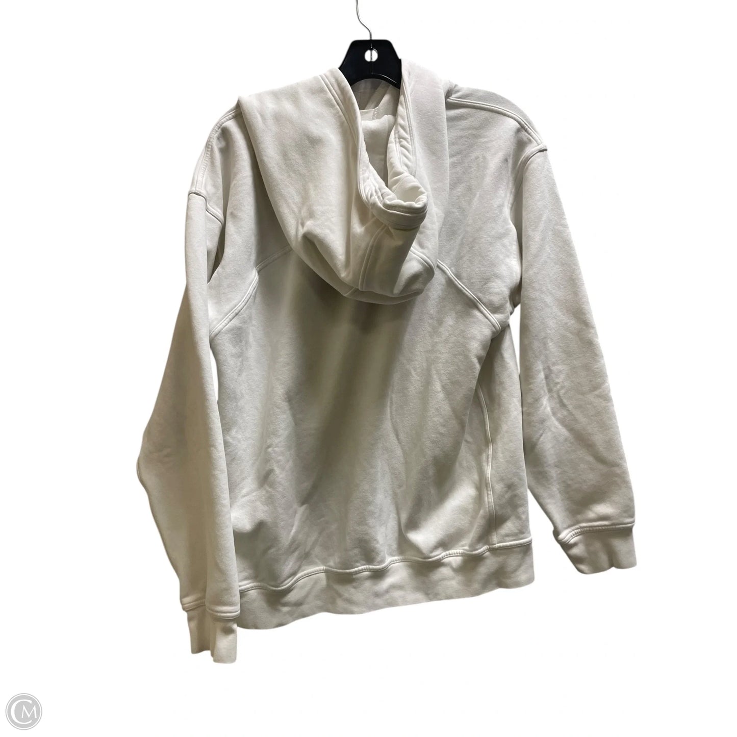 Athletic Sweatshirt Hoodie By Lululemon In White, Size: 12