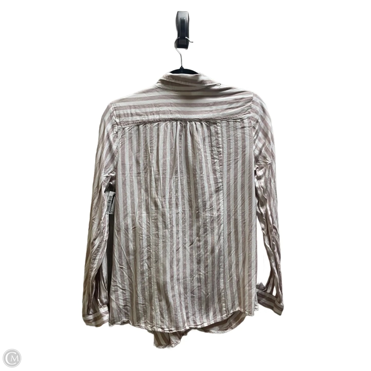 Top Long Sleeve By Anthropologie In Tan, Size: 8