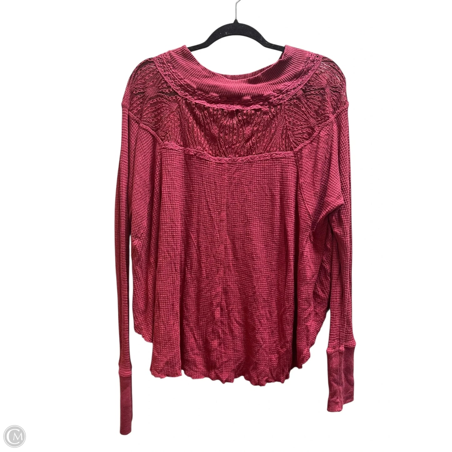 Top Long Sleeve By We The Free In Red, Size: M
