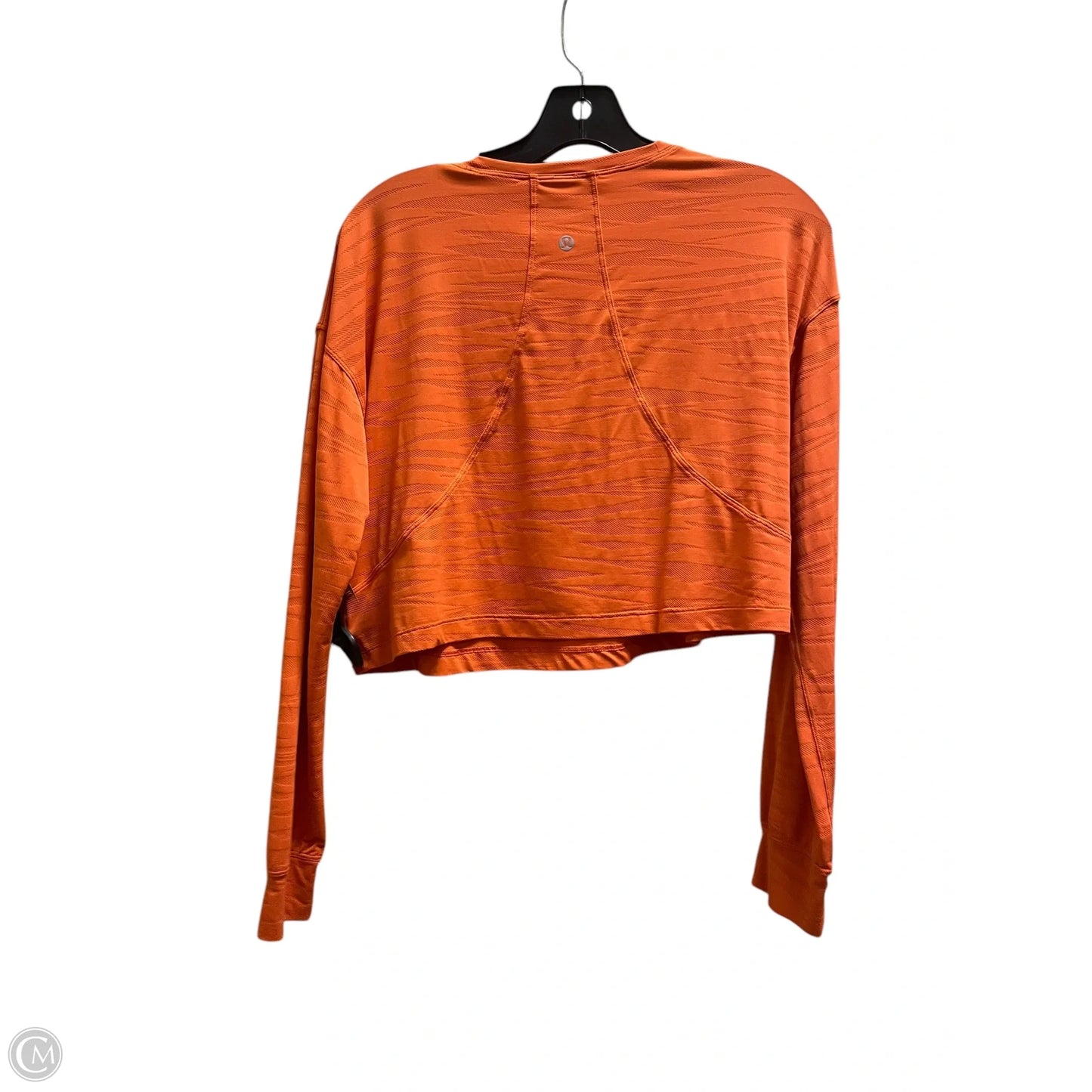 Top Long Sleeve By Lululemon In Orange, Size: 4