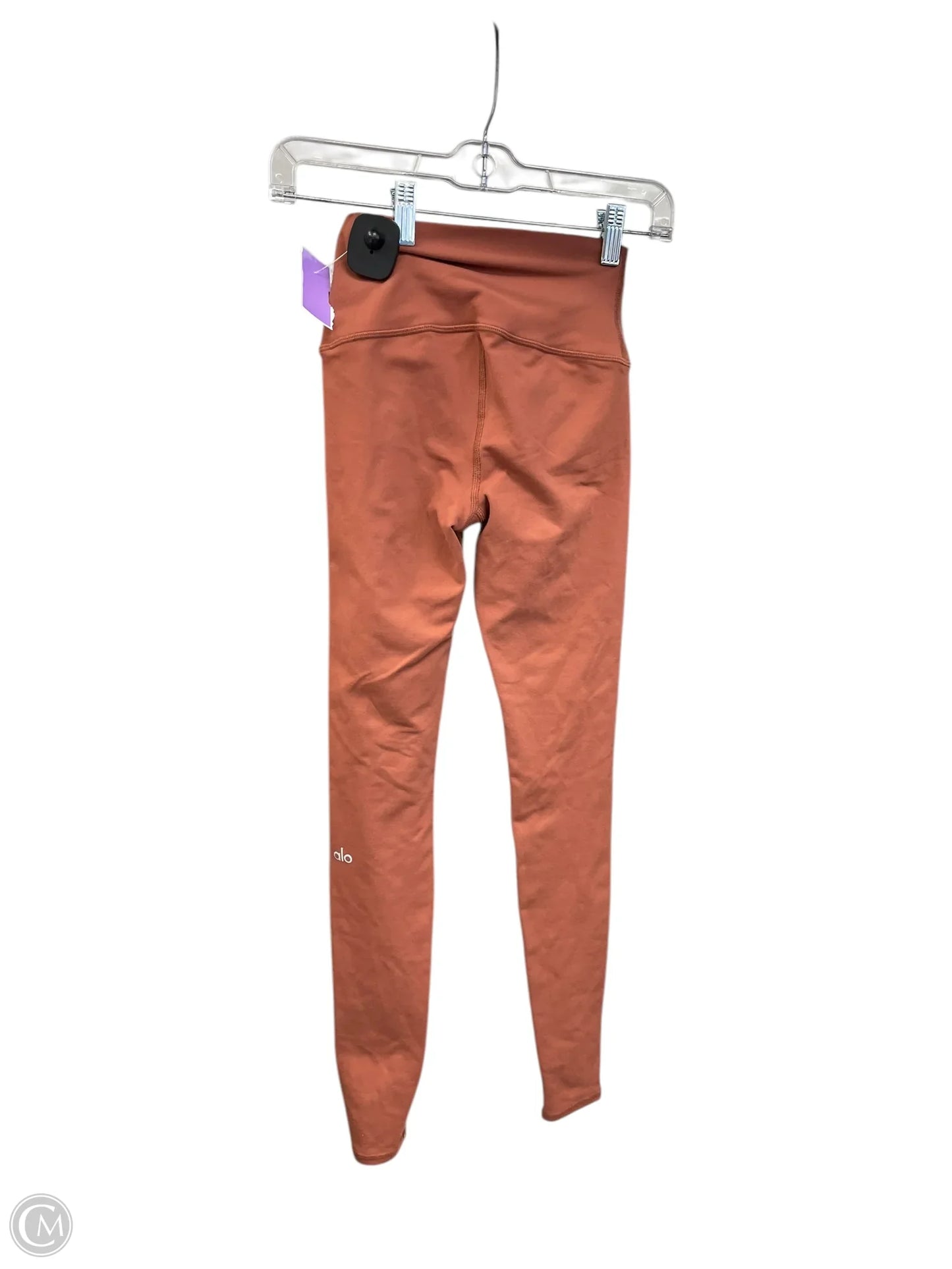 Athletic Leggings By Alo In Brown, Size: Xxs