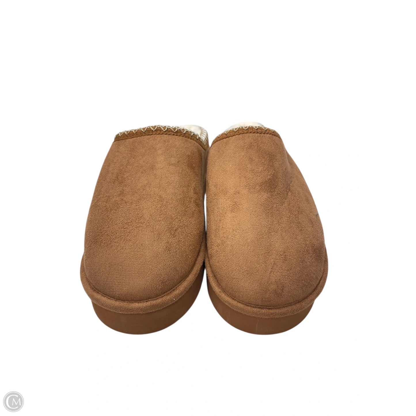 Slippers By Clothes Mentor In Brown, Size: 10