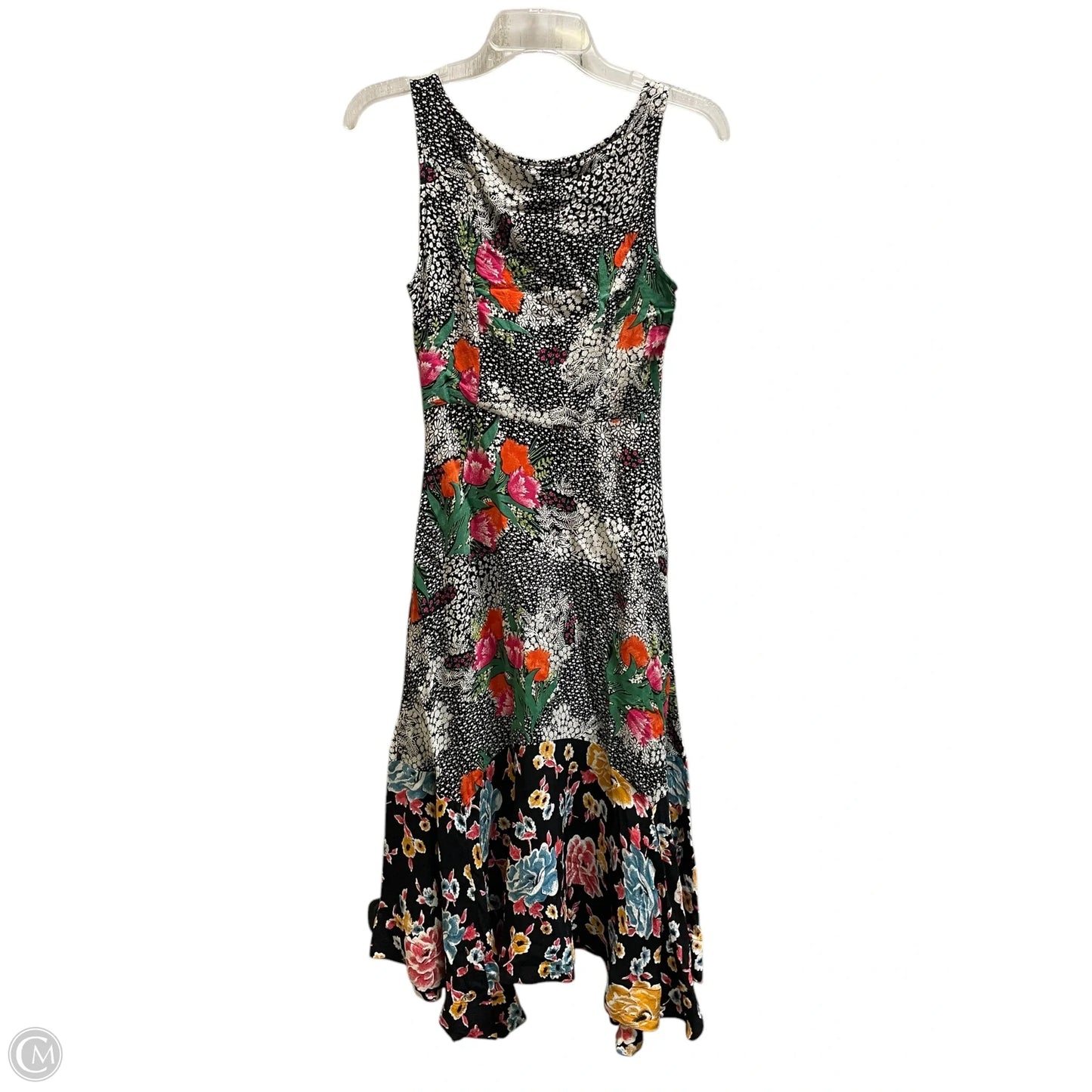 Dress Party Midi By Maeve In Black & White, Size: Xs