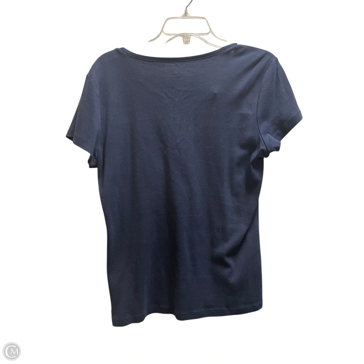 Top Short Sleeve By Tommy Hilfiger In Blue, Size: L
