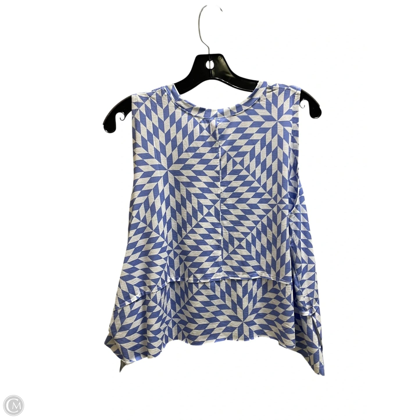 Top Sleeveless By Free People In Blue & Brown, Size: S