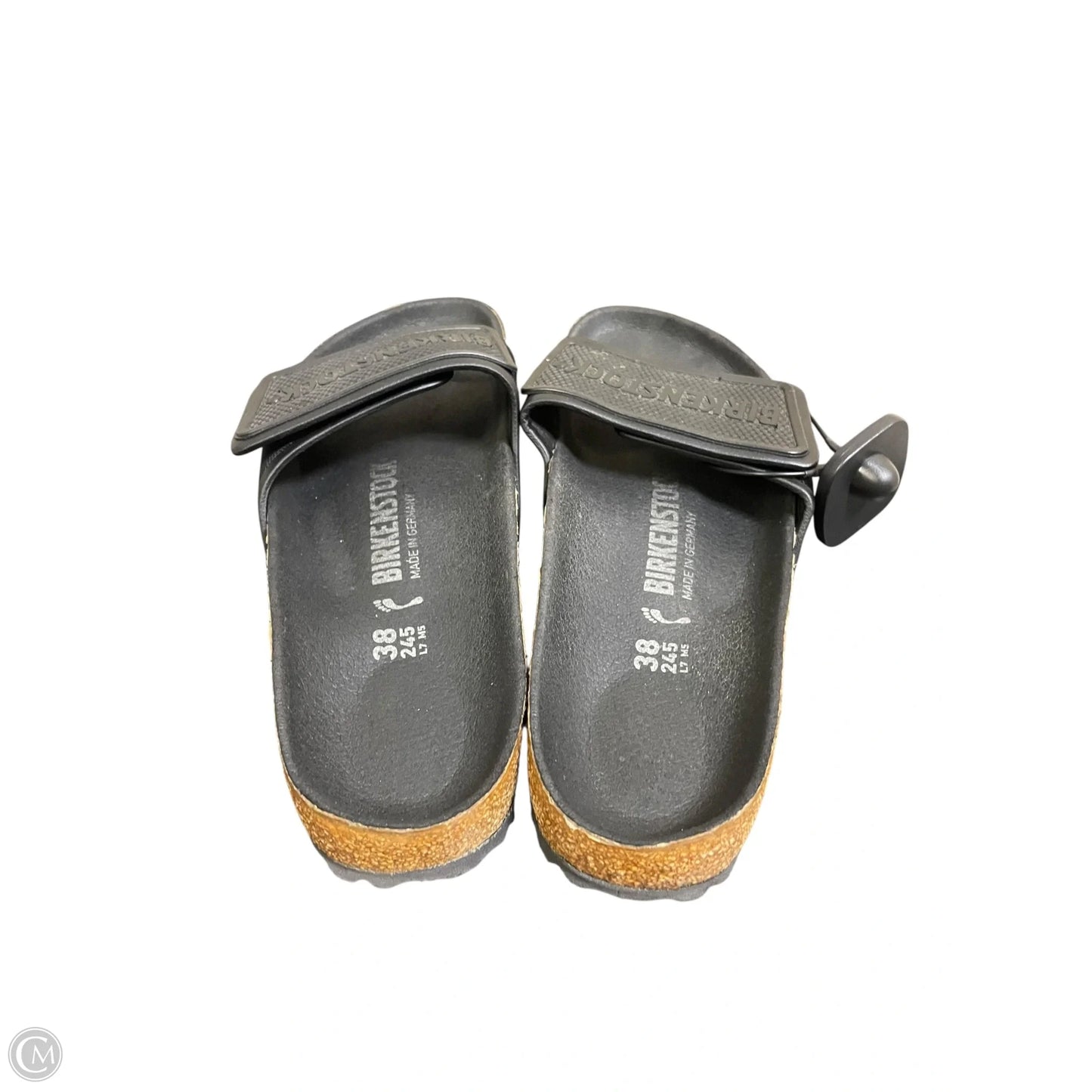 Sandals Flats By Birkenstock In Black, Size: 7