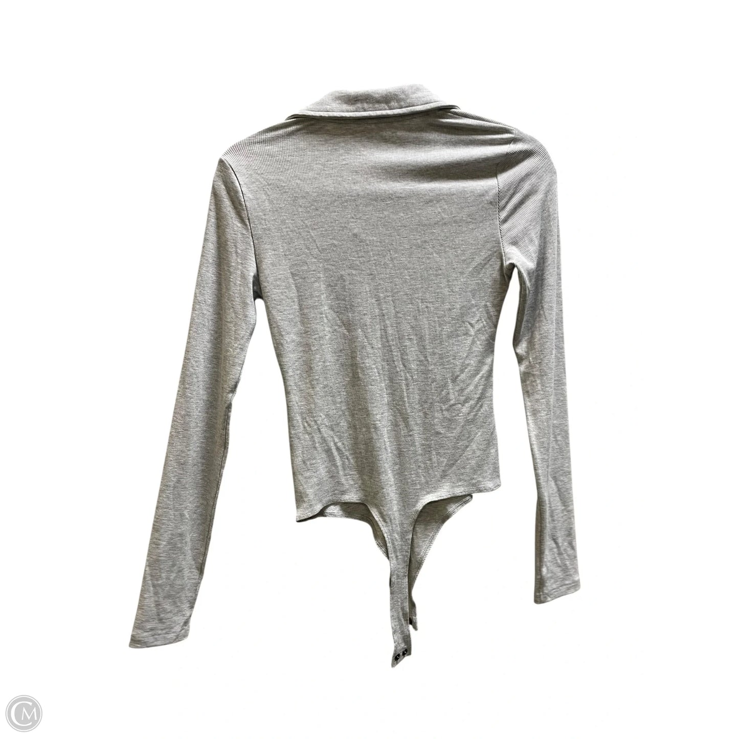 Top Long Sleeve By American Eagle In Grey, Size: S