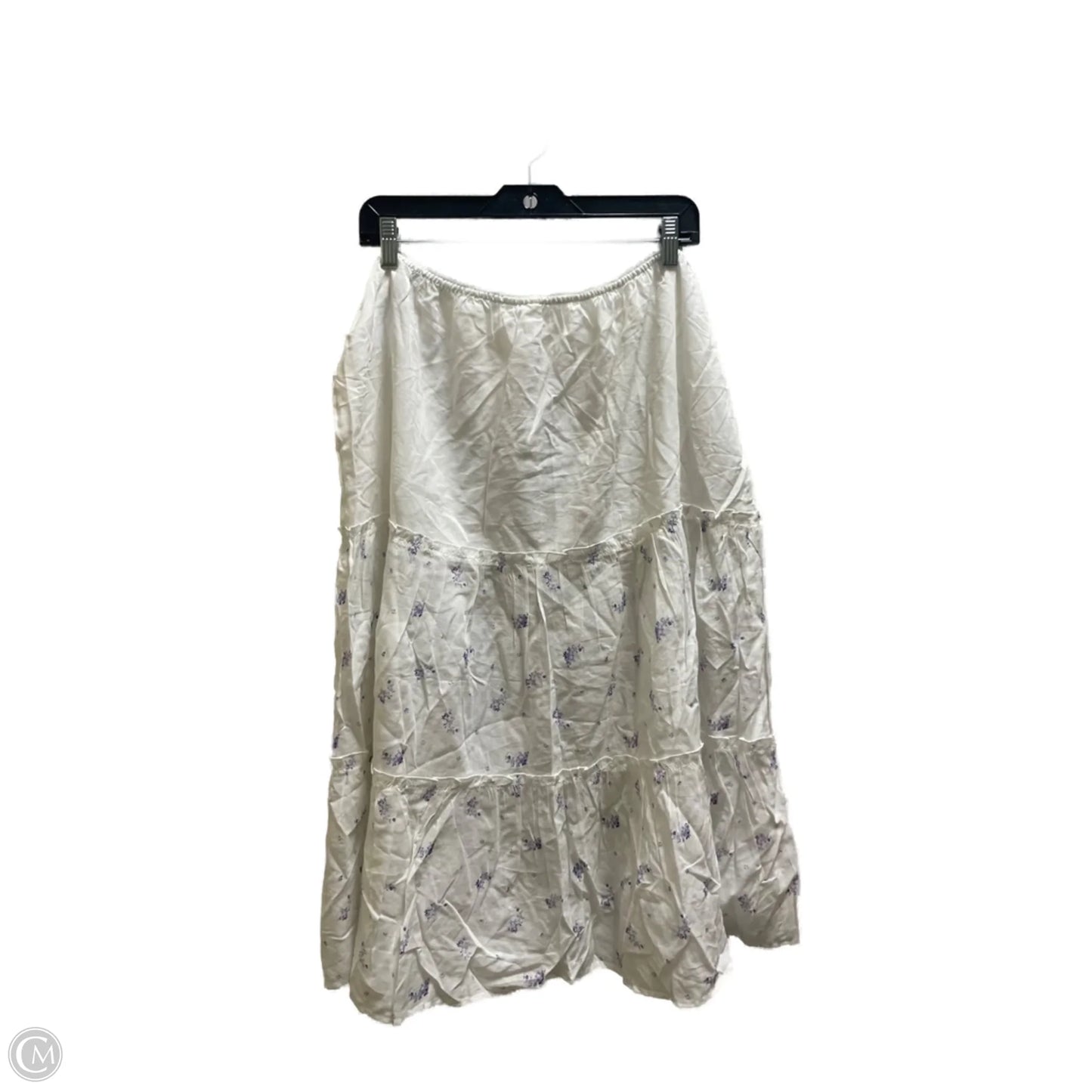 Skirt Maxi By Anthropologie In White, Size: Xl