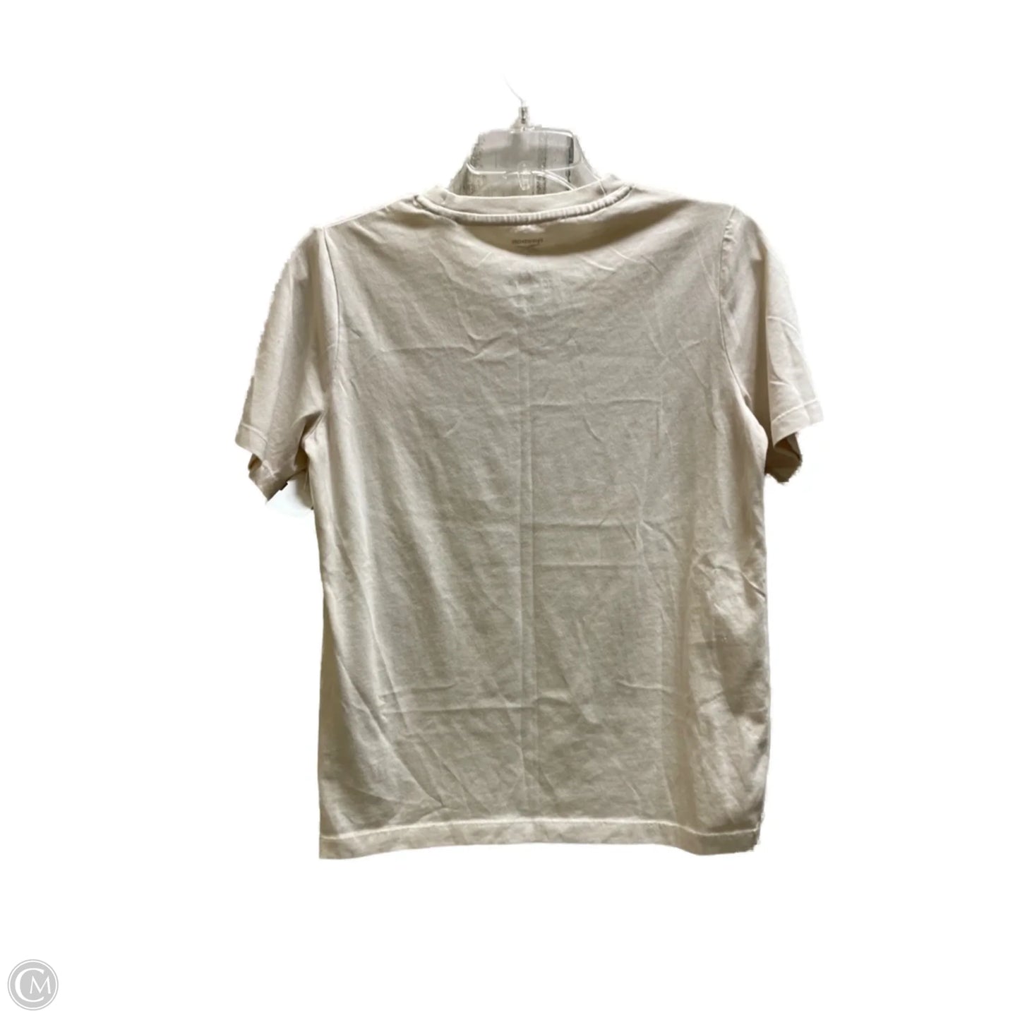 Top Short Sleeve By Reebok In Cream & Purple, Size: S