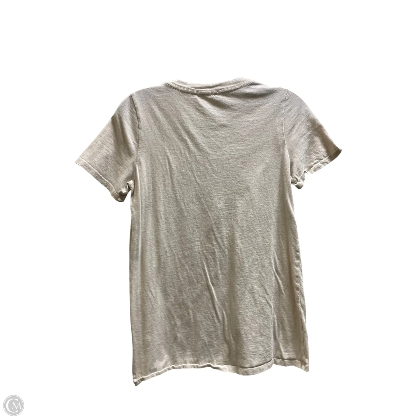 Top Short Sleeve By Zutter In Beige, Size: S