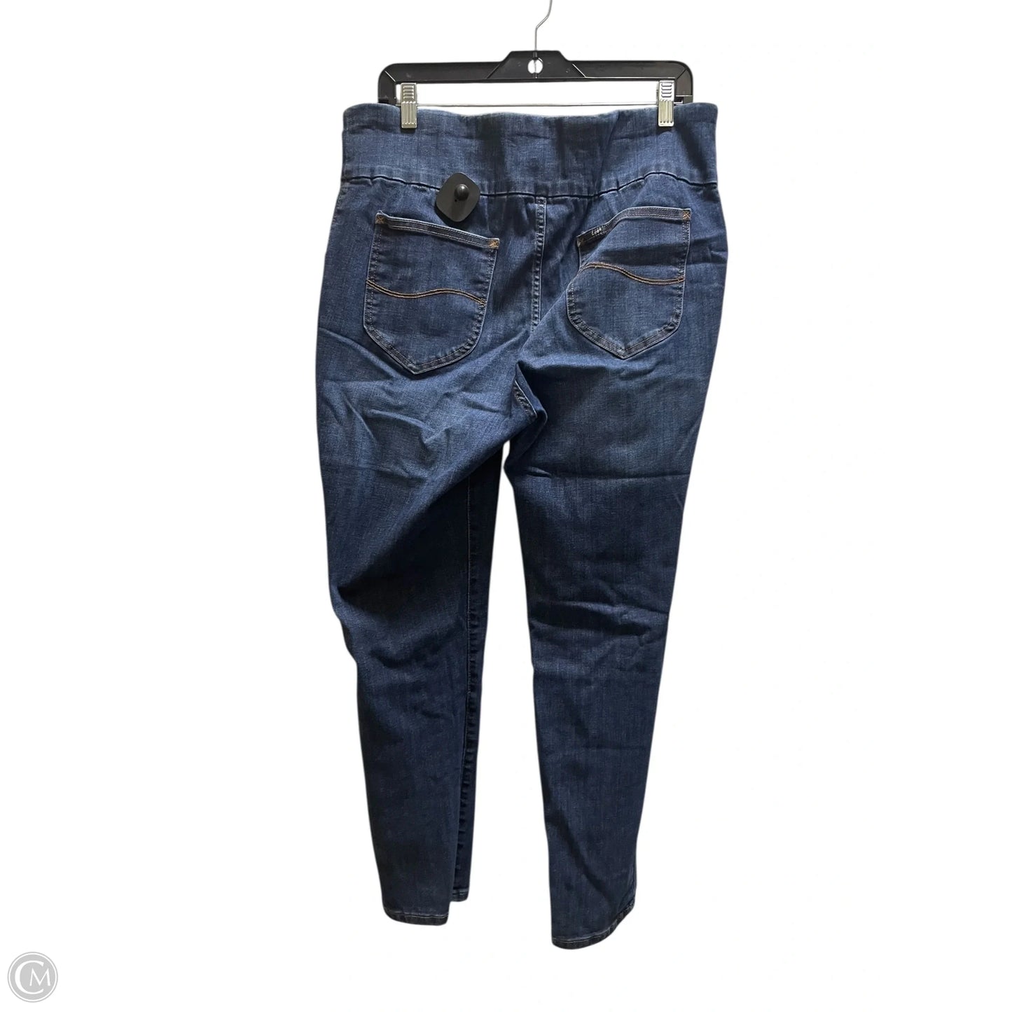 Jeans Skinny By Lee In Blue Denim, Size: 18