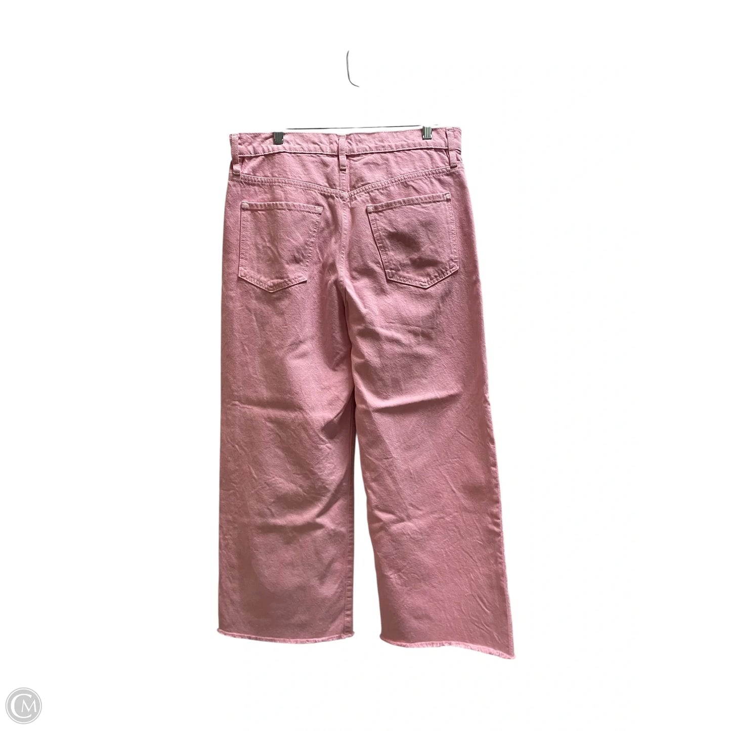 Jeans Wide Leg By Frame In Pink, Size: 8