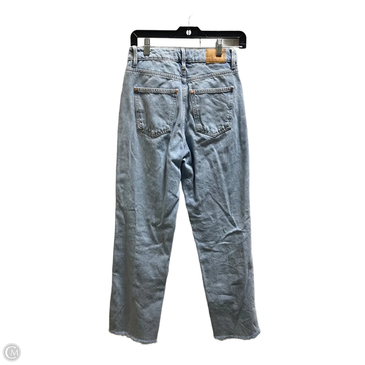 Jeans Straight By Zara In Blue Denim, Size: 2