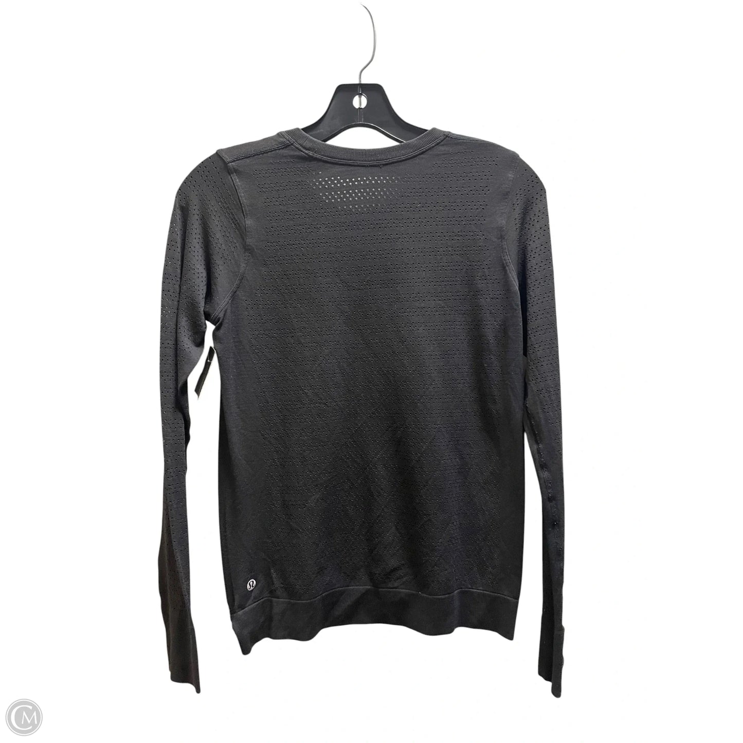 Athletic Top Long Sleeve Crewneck By Lululemon In Black, Size: S