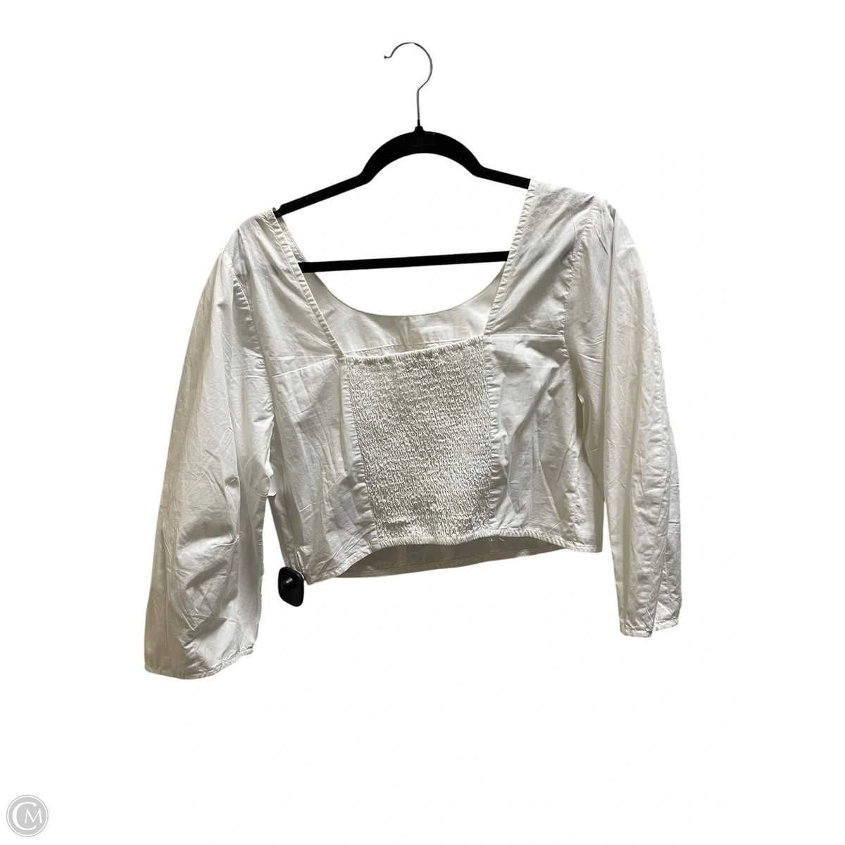 Top Long Sleeve By Loft In White, Size: S