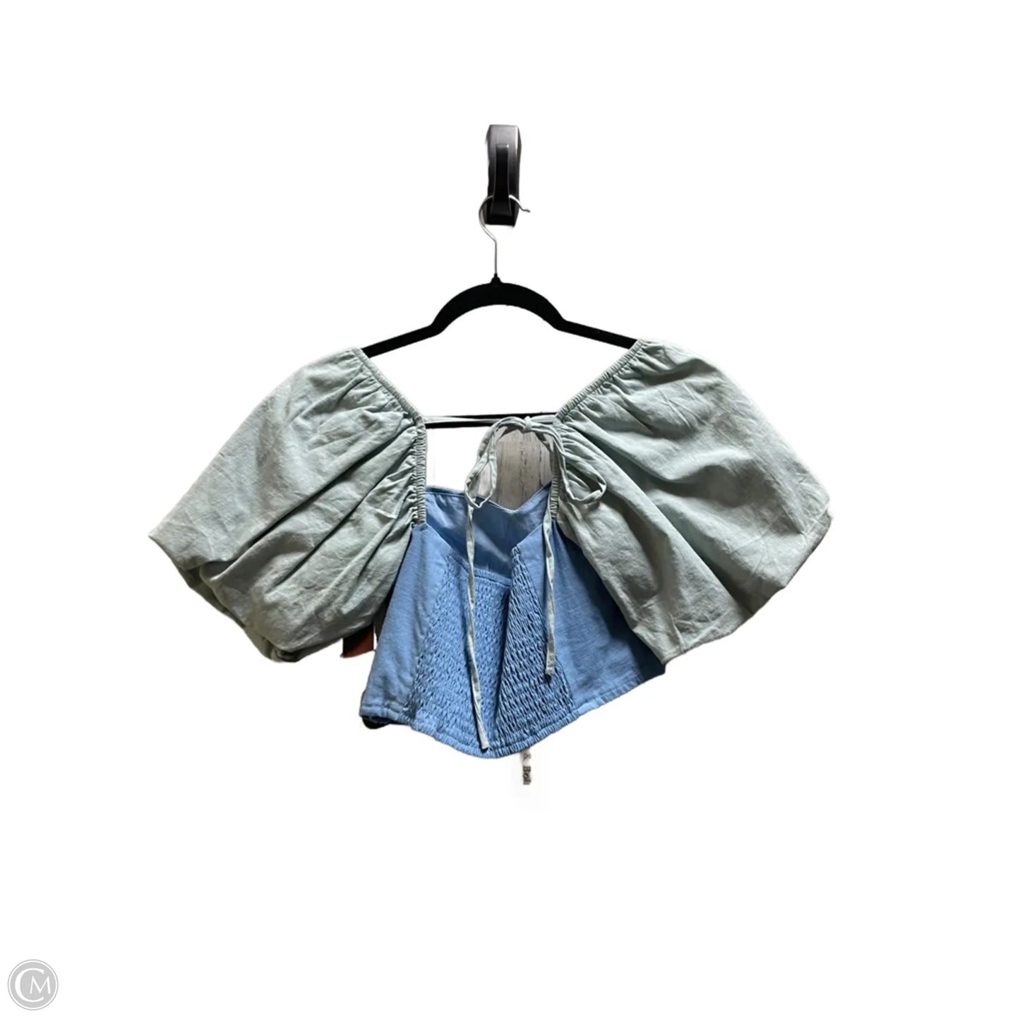 Top Short Sleeve By Strut & Bolt In Blue & Green, Size: S