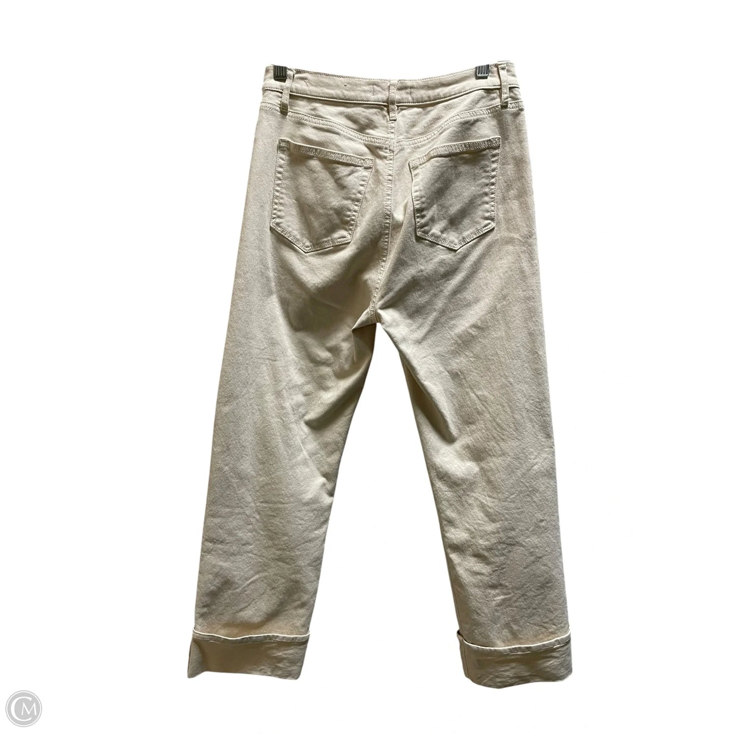 Jeans Straight By Loft In Cream, Size: 26
