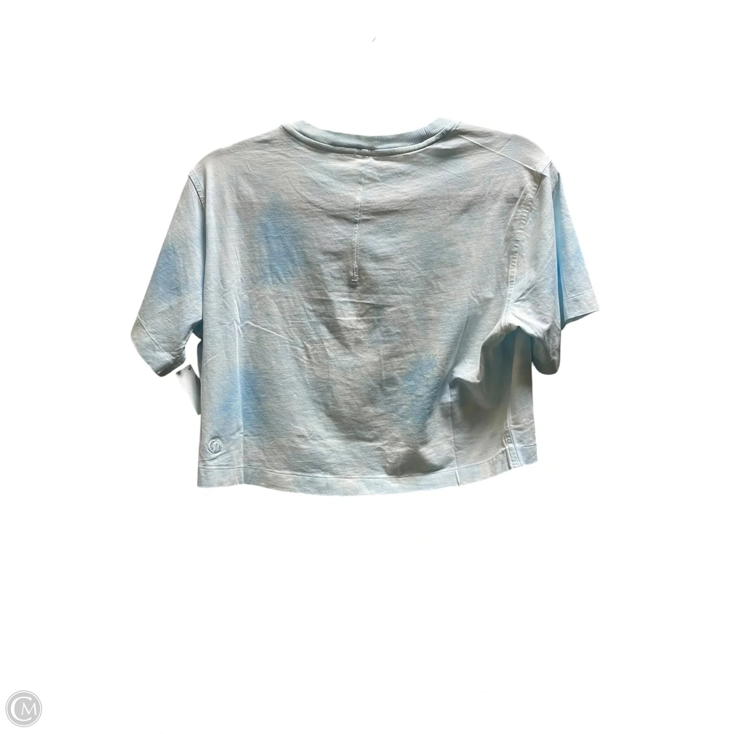 Top Short Sleeve By Lululemon In Blue, Size: S