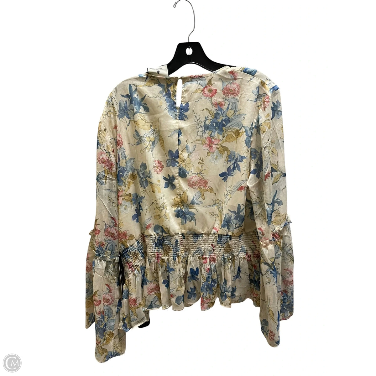 Top Long Sleeve Designer By Tuckernuck In Floral Print, Size: 1x
