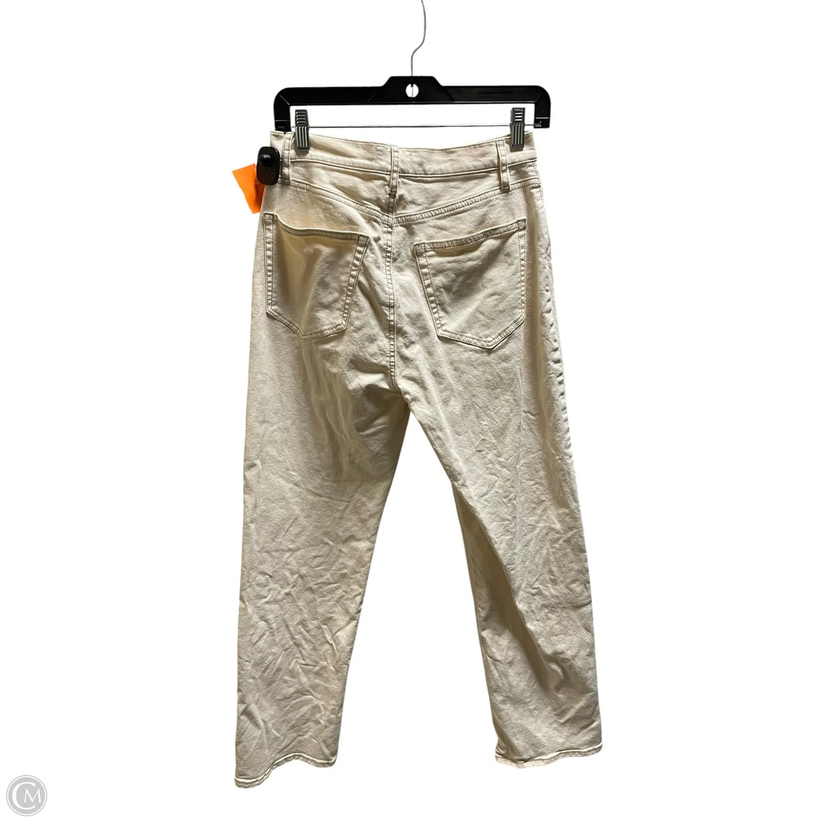 Jeans Wide Leg By Cmb In Cream, Size: 4