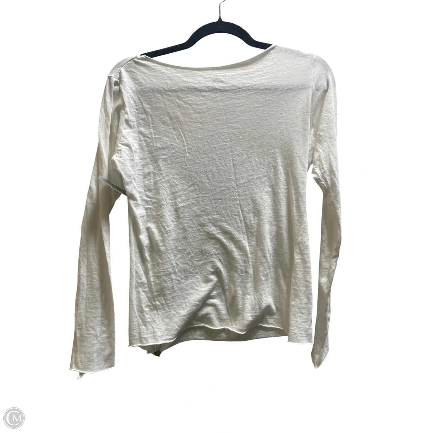 Top Long Sleeve By Brandy Melville In White, Size: S