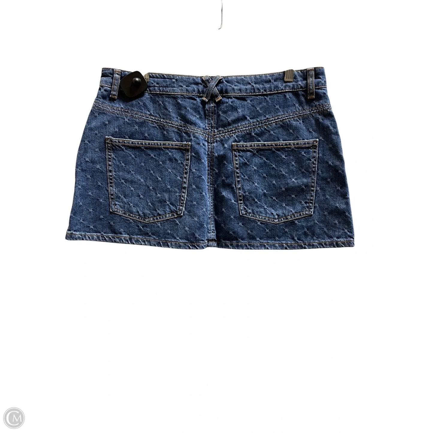 Skirt Mini & Short By Zara In Blue Denim, Size: L