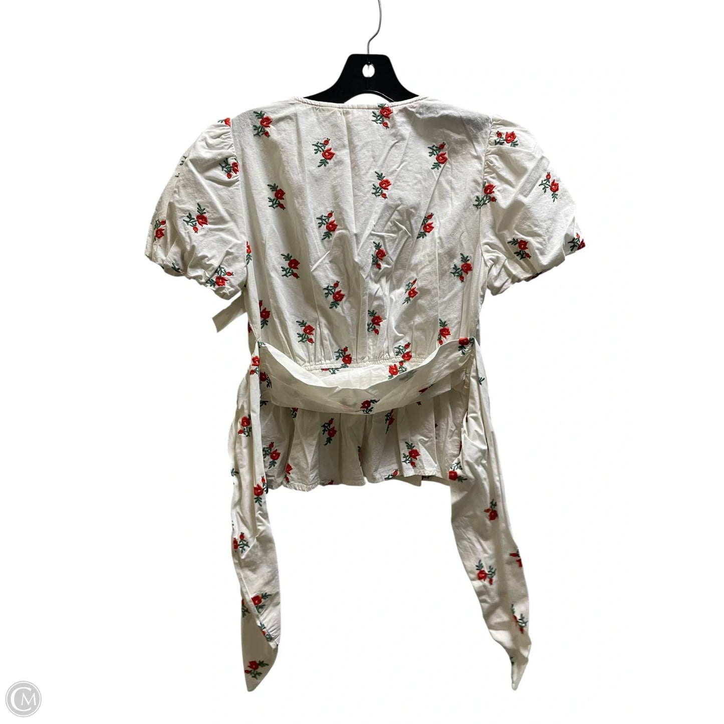 Top Short Sleeve By Maeve In White, Size: 4