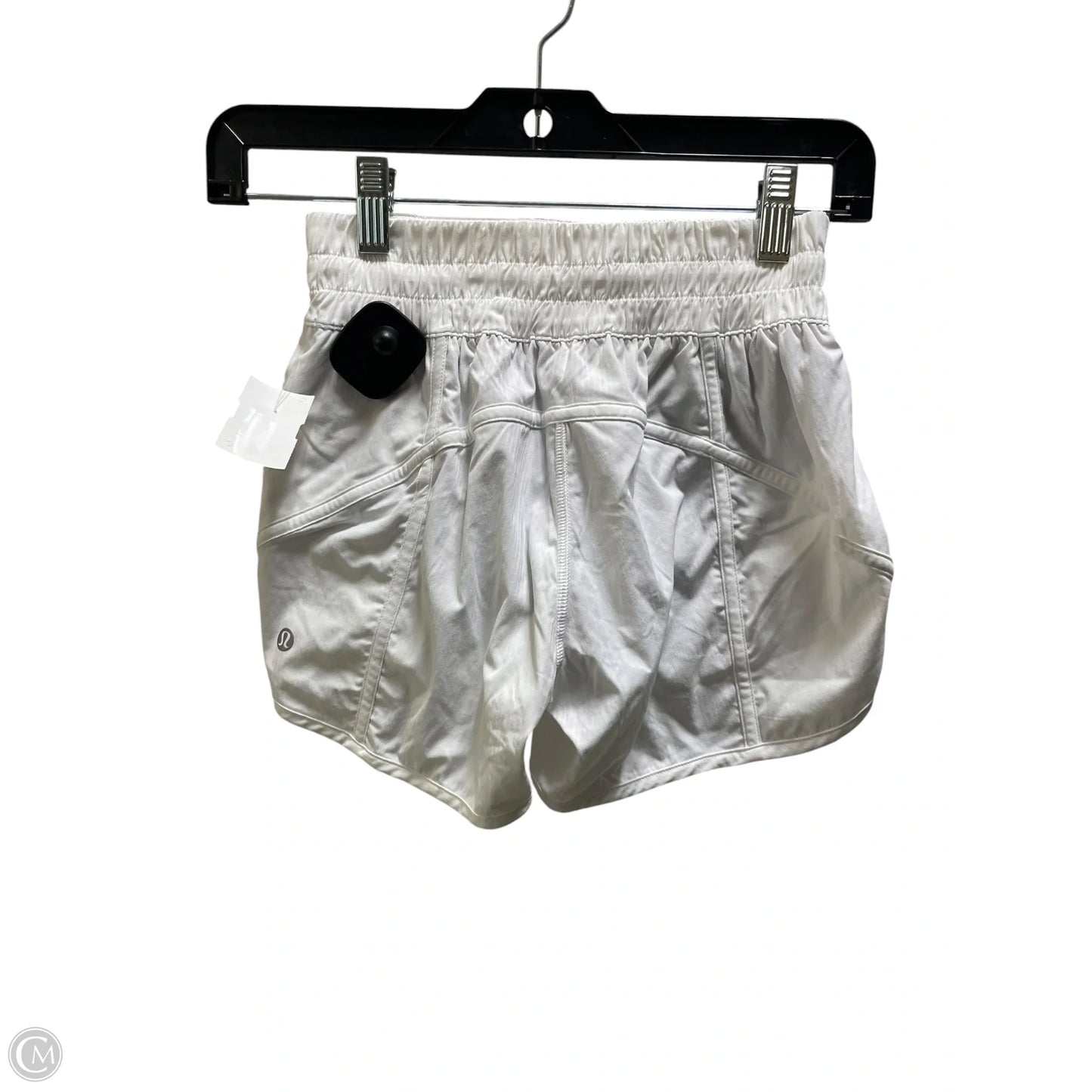 Athletic Shorts By Lululemon In White, Size: 2