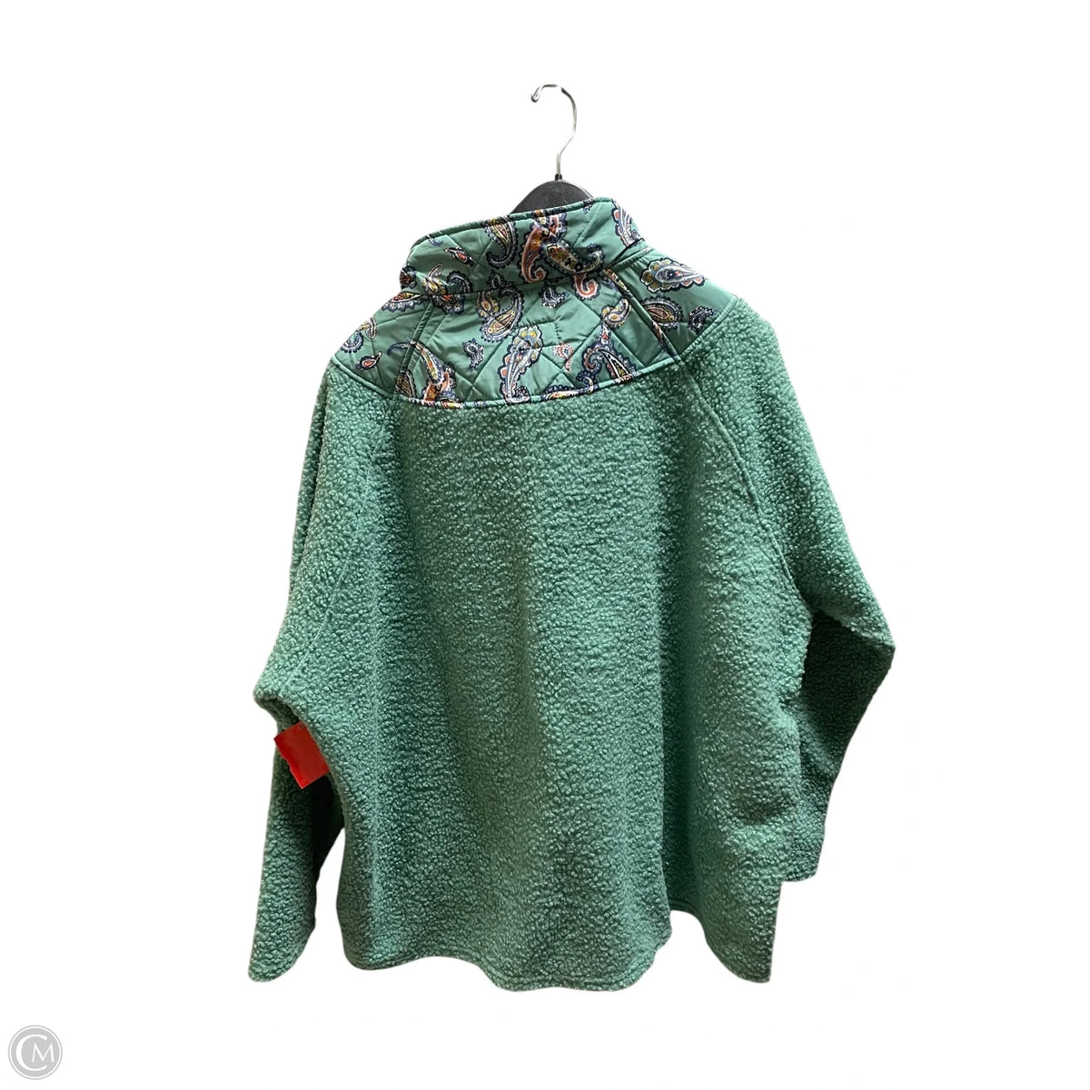 Jacket Faux Fur & Sherpa By Vera Bradley In Green, Size: Xxl