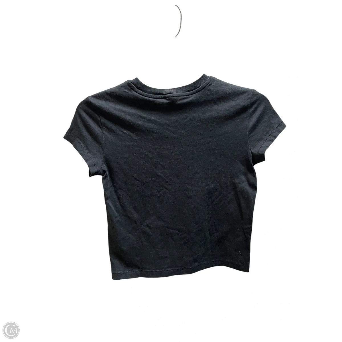 Top Short Sleeve Basic By Skims In Black, Size: Xxs