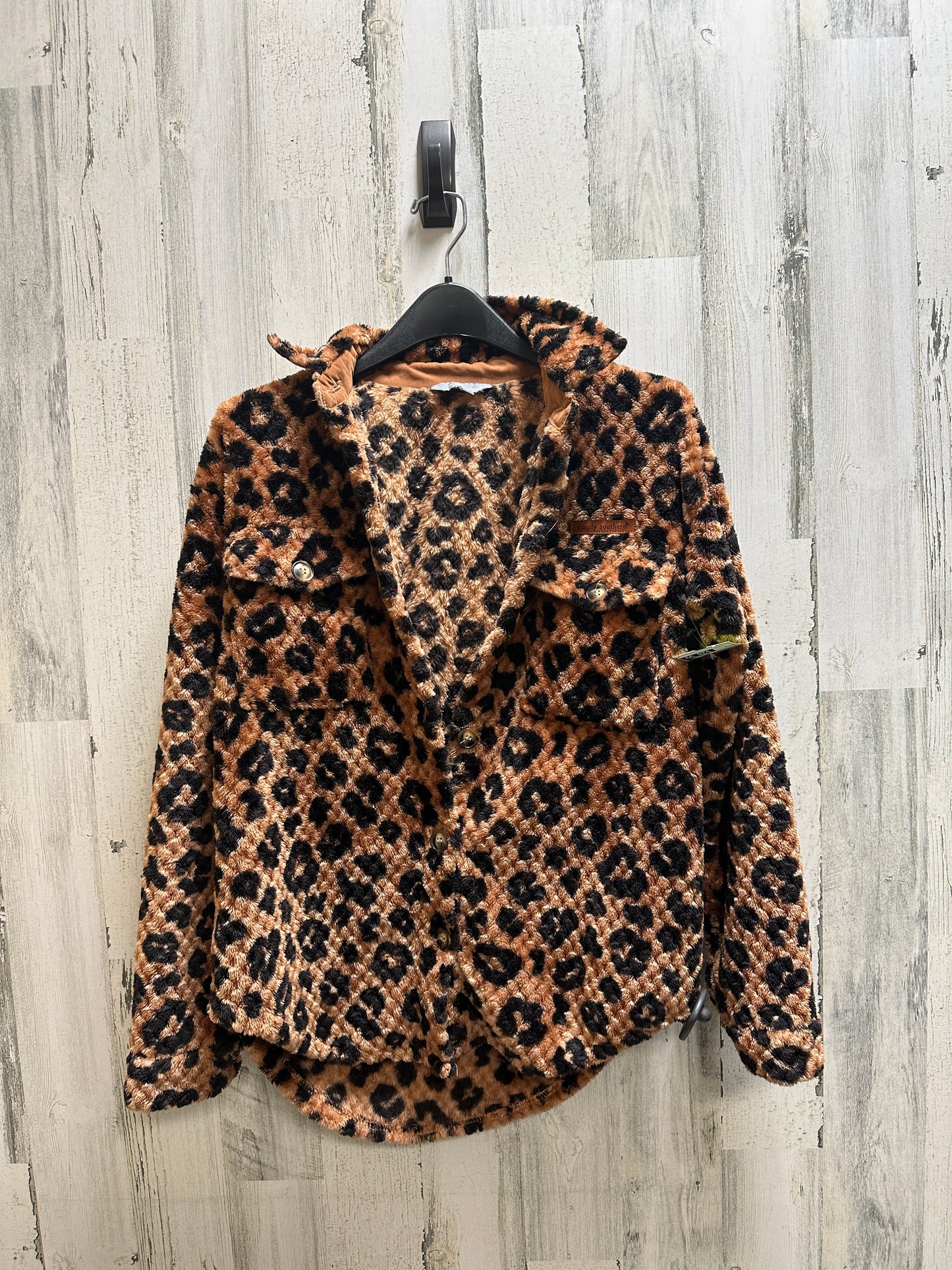 Coat Faux Fur & Sherpa By Simply Southern Size: S