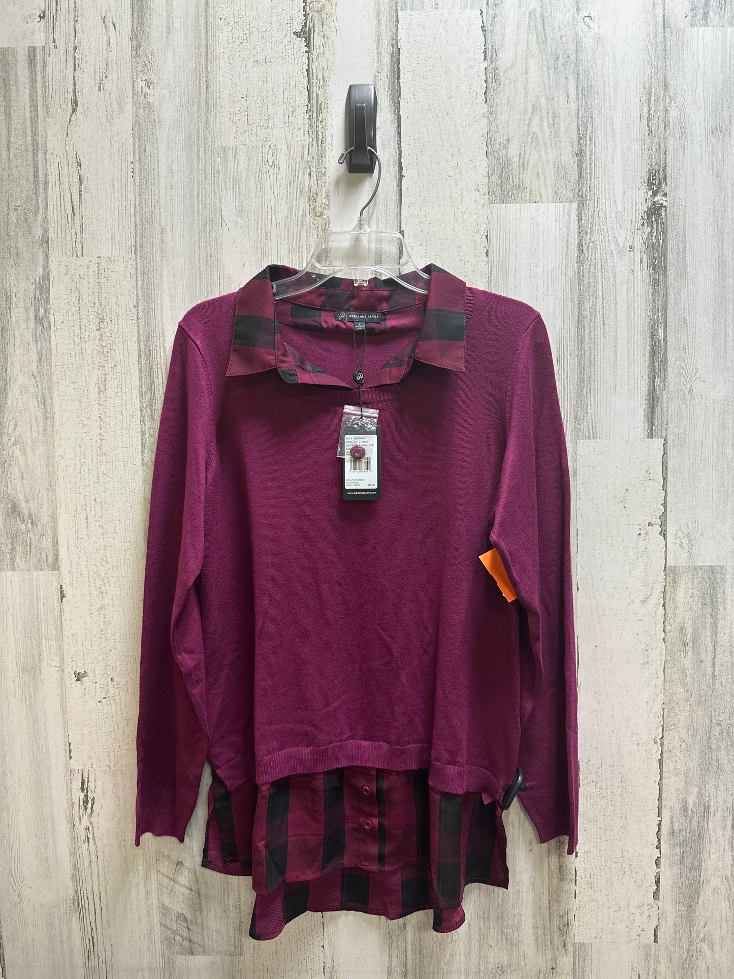 Top Long Sleeve By Adrianna Papell Size: L