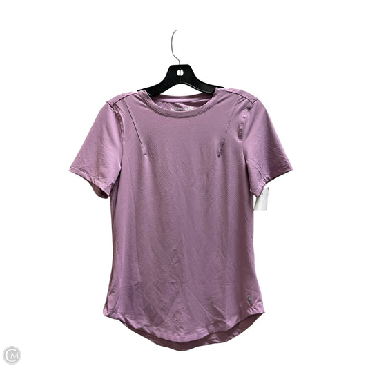 Athletic Top Short Sleeve By Avalanche In Purple, Size: S