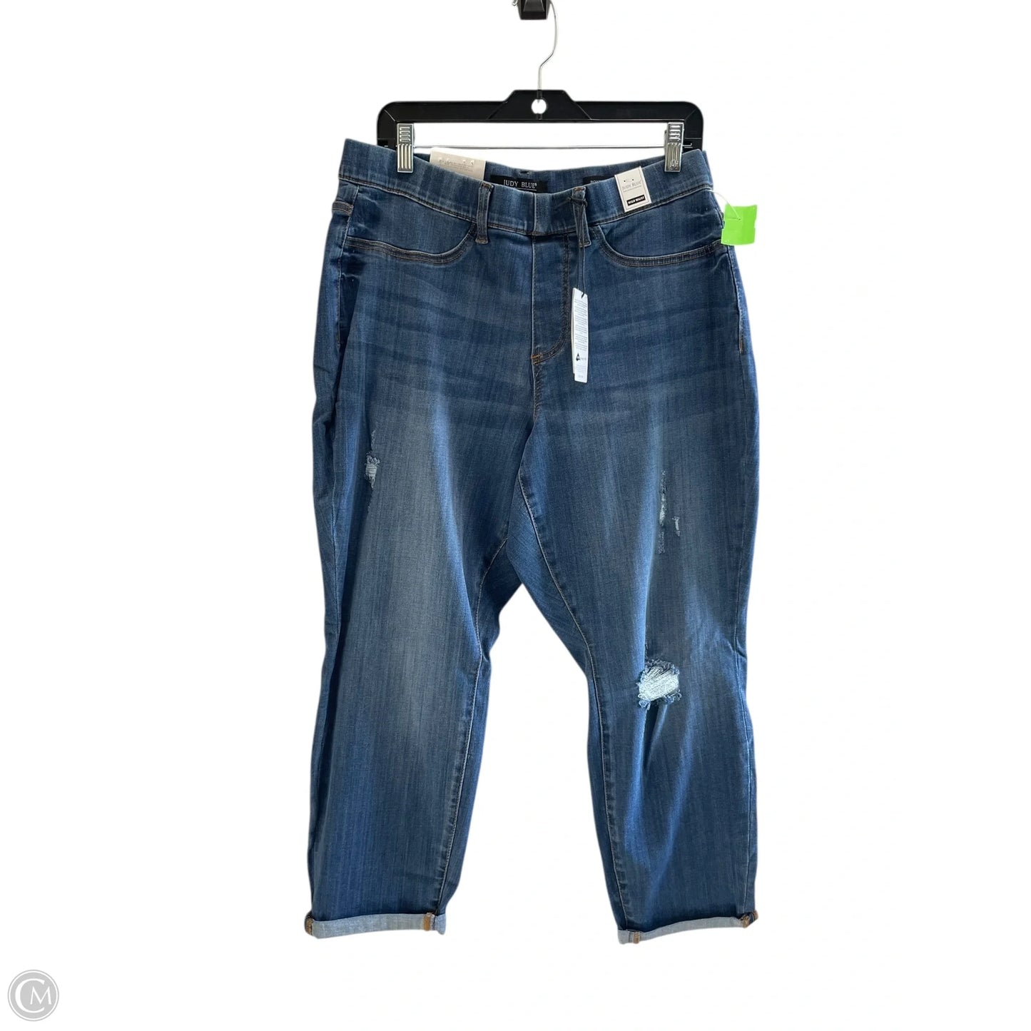 Jeans Skinny By Judy Blue In Blue Denim, Size: 16
