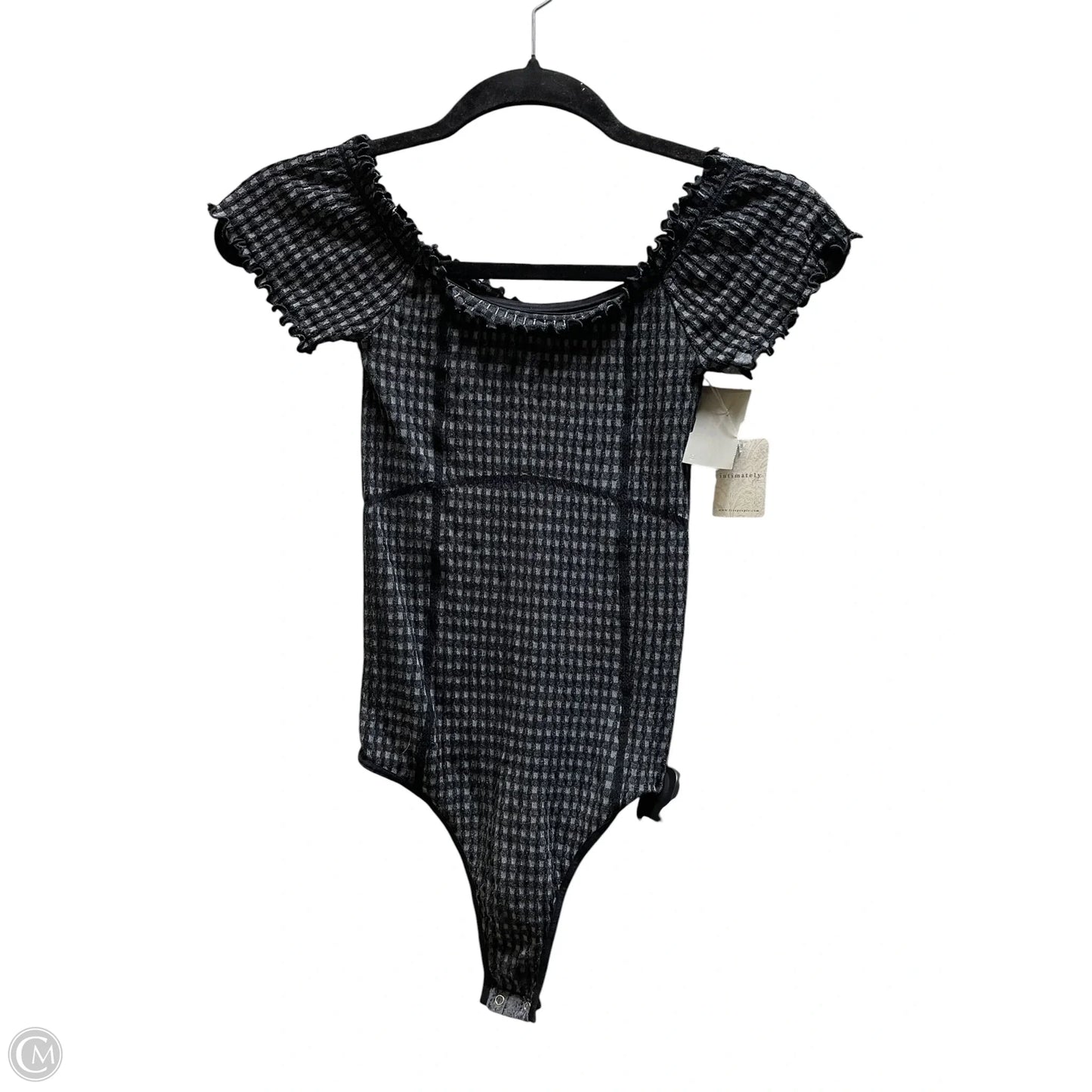 Bodysuit By Free People In Plaid Pattern, Size: Xs