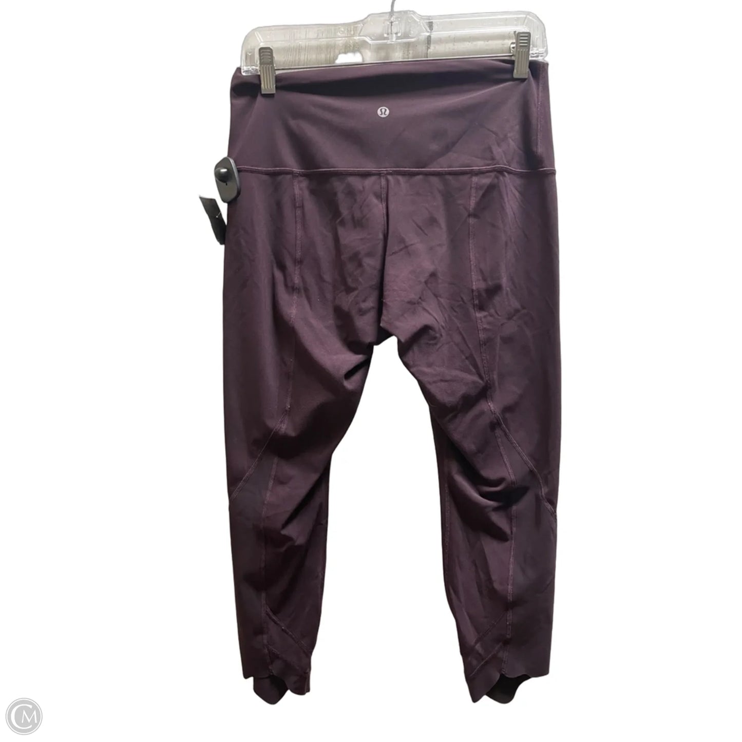 Athletic Capris By Lululemon In Maroon, Size: 10