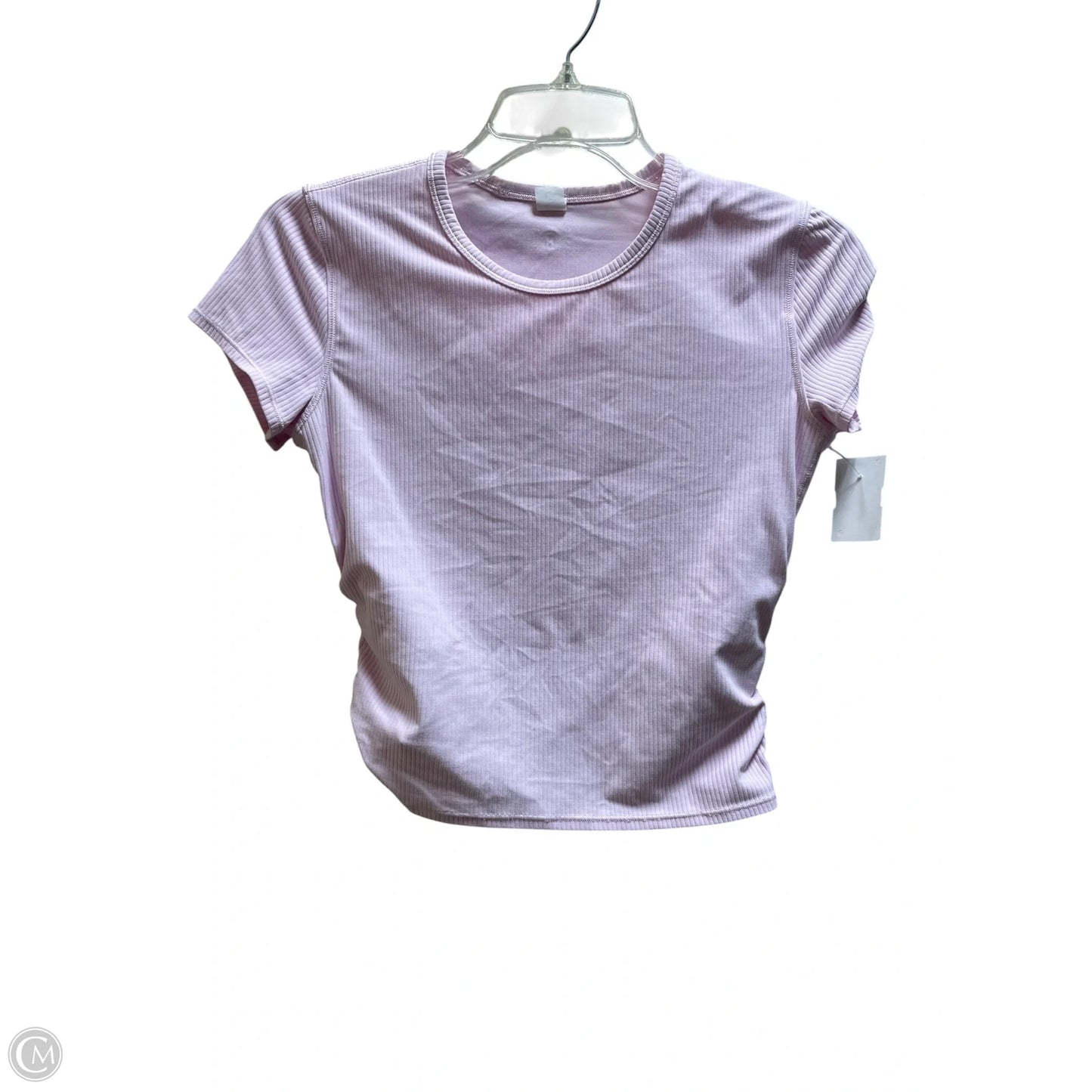 Athletic Top Short Sleeve By Lululemon In Pink, Size: 8