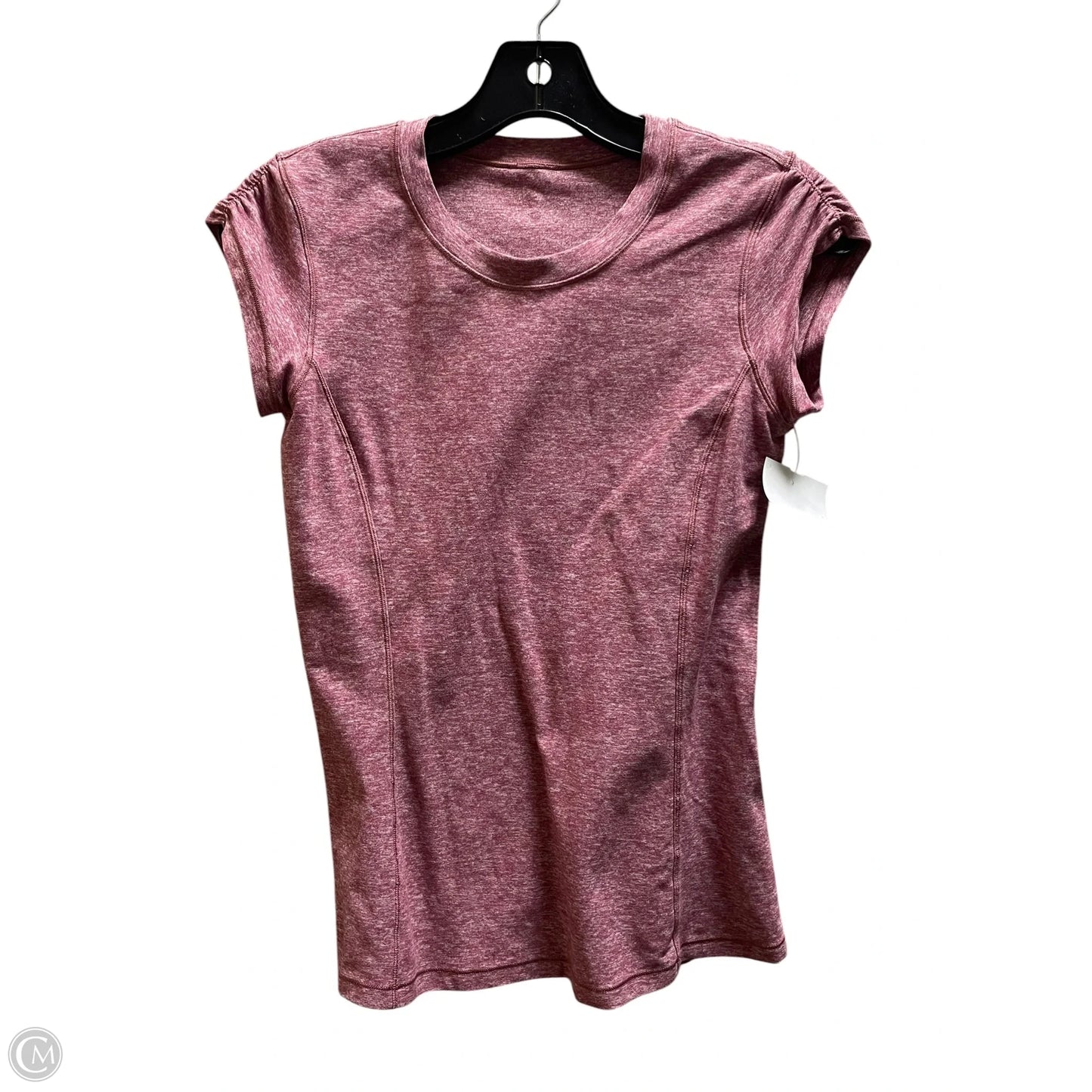 Athletic Top Short Sleeve By Lululemon In Red, Size: S
