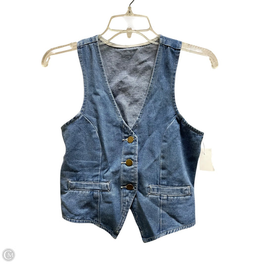 Vest Other By Clothes Mentor In Blue Denim, Size: Xs