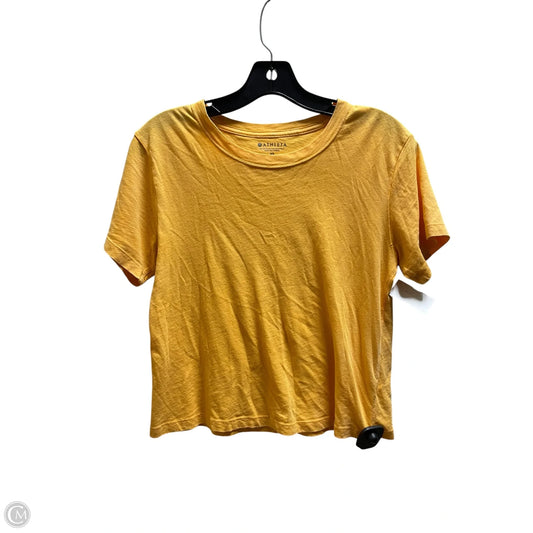 Top Short Sleeve Basic By Athleta In Yellow, Size: Xs